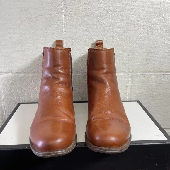 Miz Mooz LEWIS Chelsea Boots Booties Brown Leather Pull On Women's Size 8.5 US - Picture 3 of 12